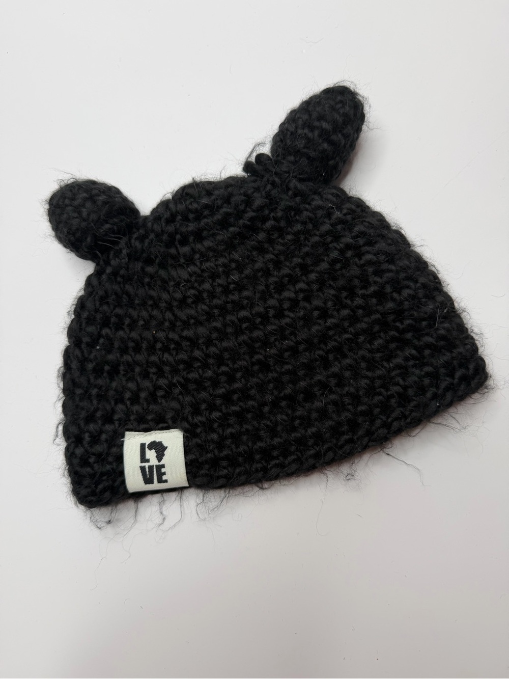 Krochet Kids Teddy Black Bear Hat in size XS/S 
 Toddler - Kids Accessories